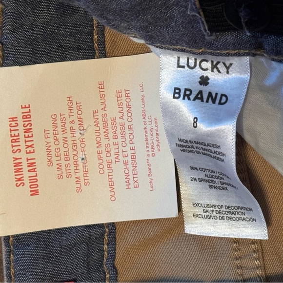 Lucky Brand Authentic Skinny Boys Khaki Pants Slacks Size 8 NWT - Picture 8 of 16